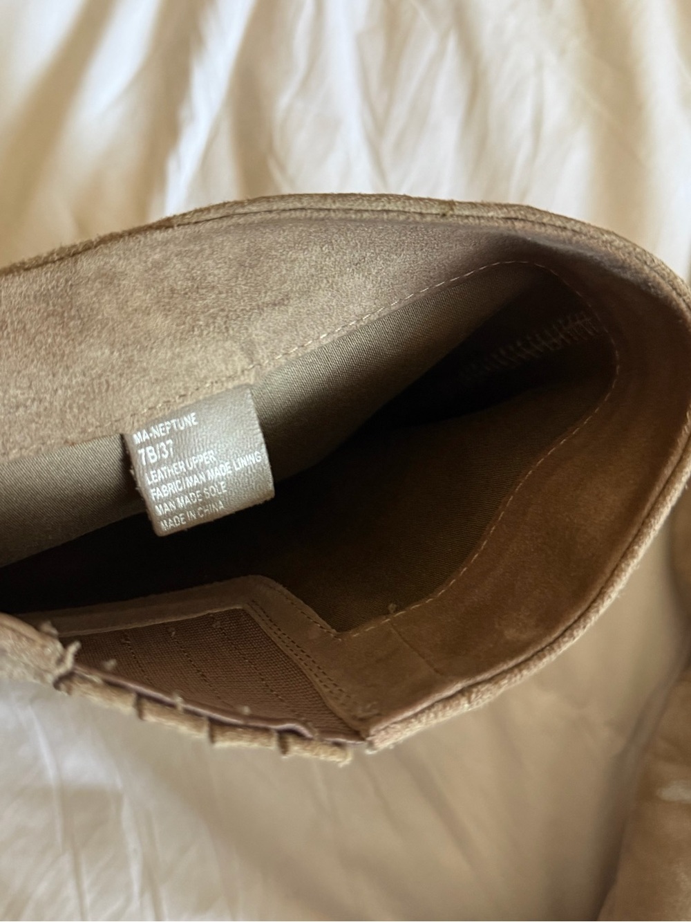 BCBG Neptune Knee-High Suede Platform Heel Boots - Taupe - Picture 6 of 11